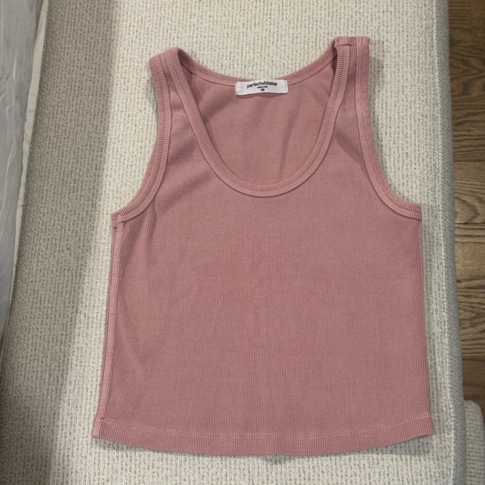 Perfectwhitetee Ribbed Blondie Tank (XS)